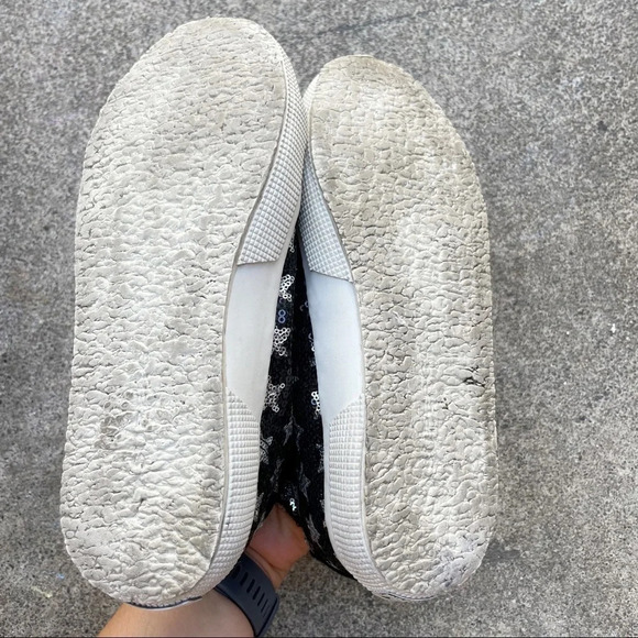 Superga girls sequins star high top sneakers 2.5 - Picture 5 of 8